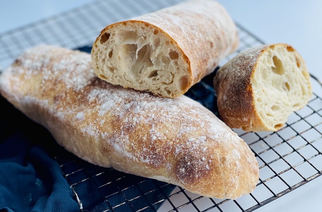 Ciabattaflutes med surdej