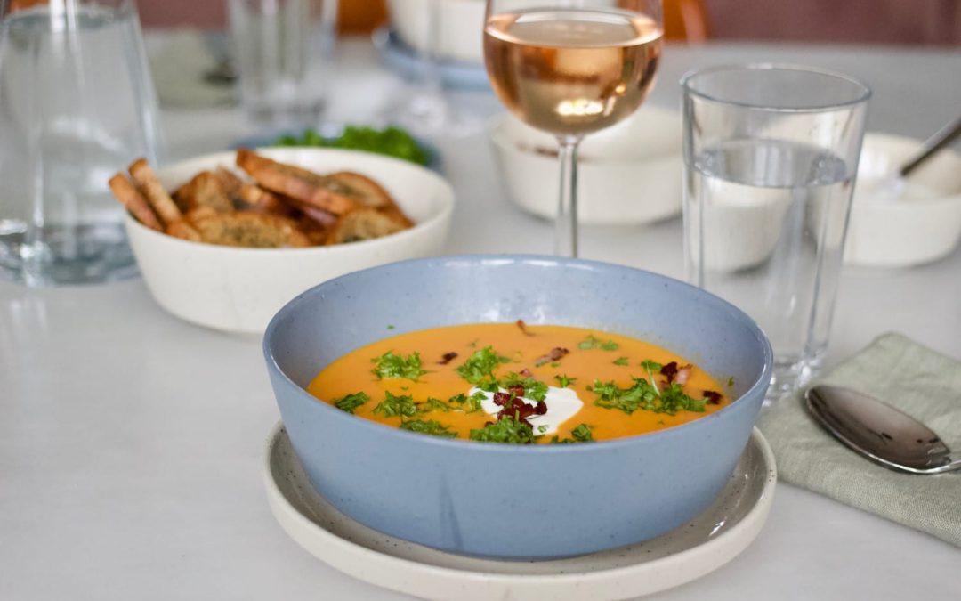 Hurtig hverdagsmad: Suppe med græskar – og andre gode grøntsagsrester!